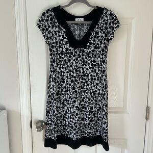 Sweet Storm black and white cap sleeve dress